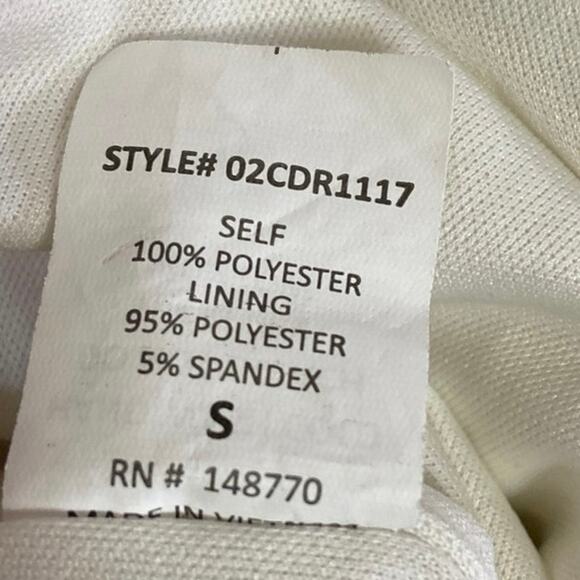 Jessica Simpson Black White Smocked Ruffle Tiered Sleeveless Mini Sundress Sz S - Picture 5 of 5